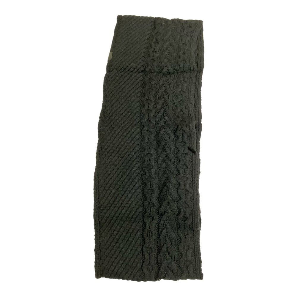 Coach Black Wool Cashmere Blend Knit Infinity Scarf NWT $248 MSRP